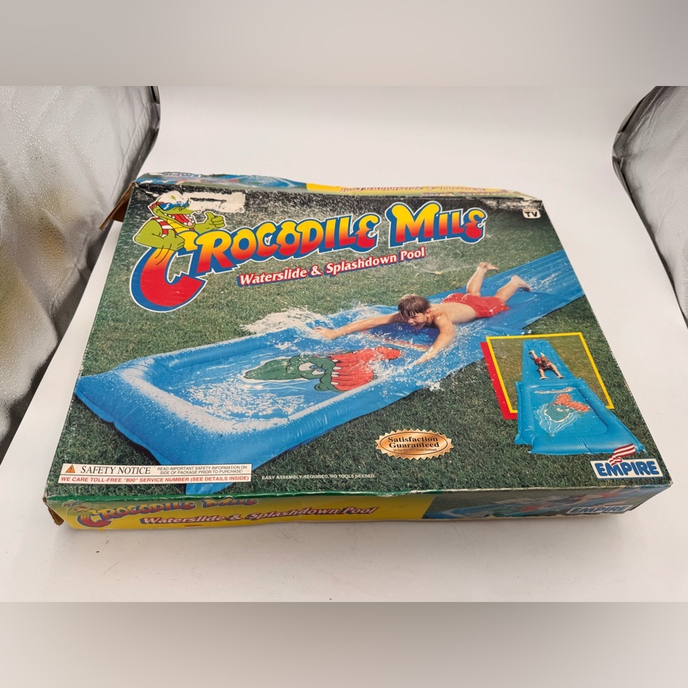Vintage Crocodile Mile Waterslide In Box 1993.
